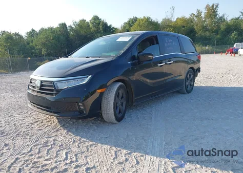 2022 Honda Odyssey Ex из США, поврежденный, VIN 5FNRL6H52NB004514